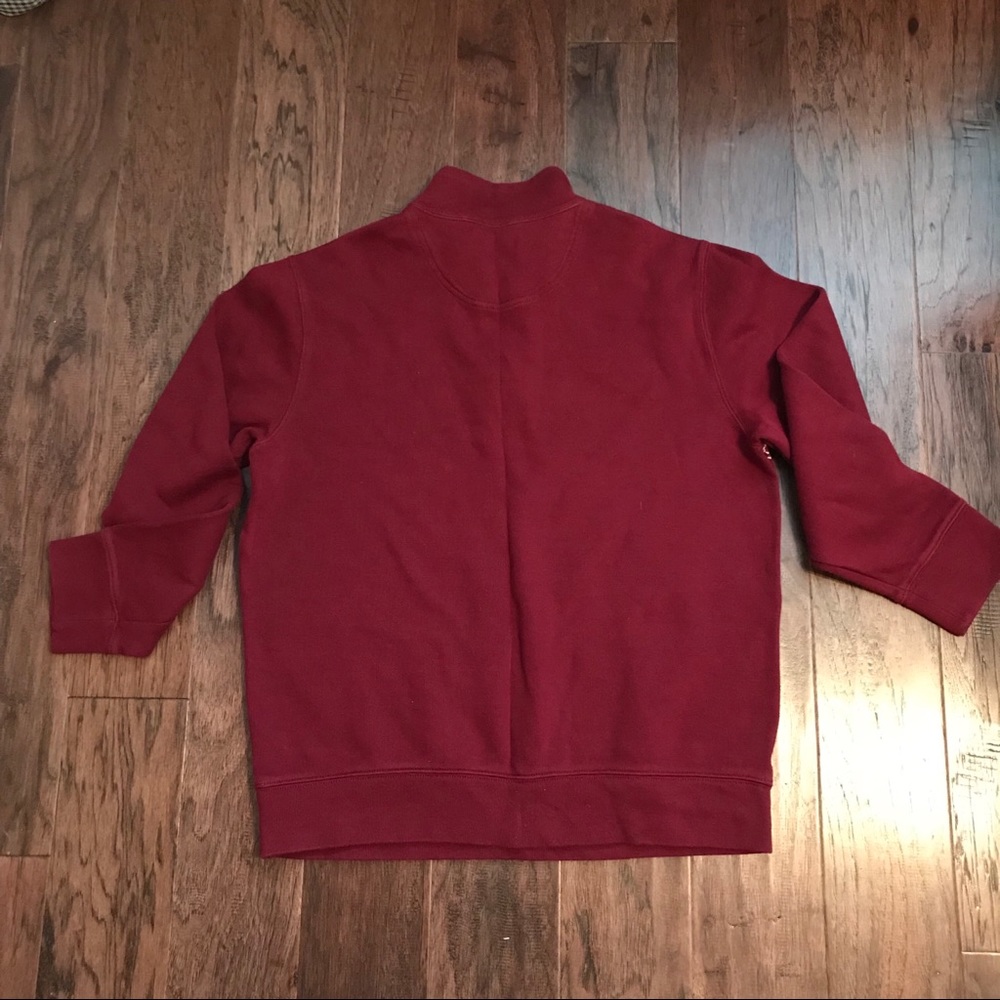 Lands’ End Burgundy Men’s Pullover Sweater - Picture 6 of 8